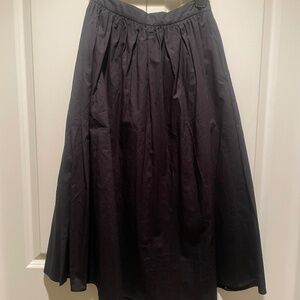 Midi Black Skirt w/ Pockets